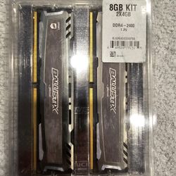 Crucial Ballistix By Micron 8GB Kit (2x4GB) DDR4-2400 PC4 19200 BLS2K4G4D240FSB 