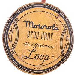 Vintage 1940s Motorola Aero Vane Hi-Efficiency Loop Antenna