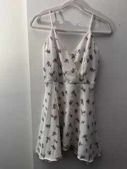 White Flower Dress 