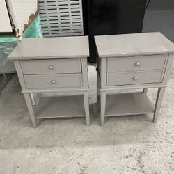 2 Mini Gray Drawers