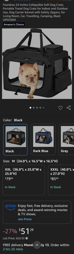 Collapsible dog crate