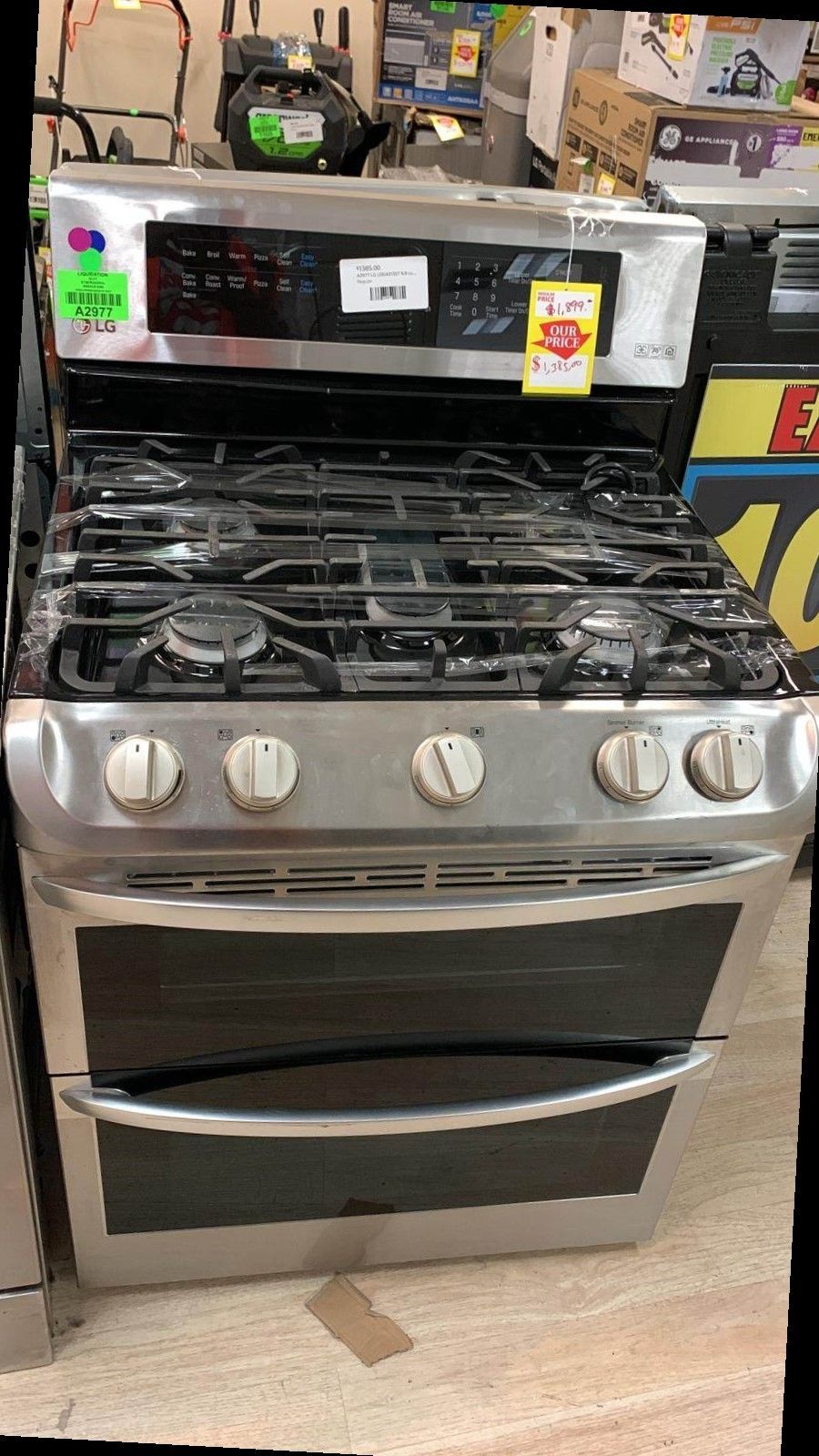 LG LDGST 6.9 cu. ft. Double Oven Gas Range Stove