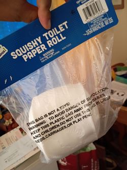 Squishy toilet paper roll