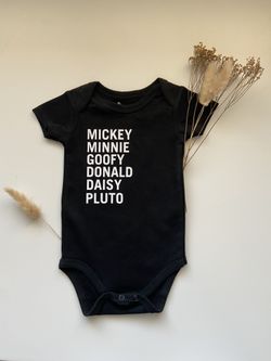 Disney Character Name Bodysuit