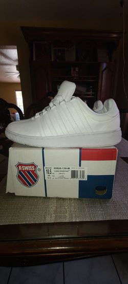 White K-Swiss Classic VN leather sneakers