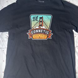 City Bridge SF Connetic Black T-Shirt - Size Large L