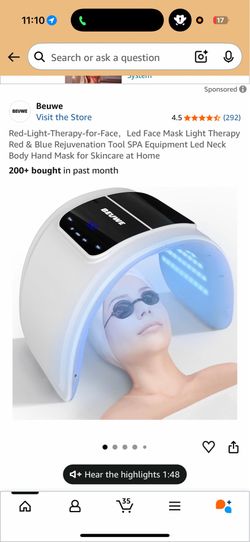 LED Light Therapy Facial Mask – Brand New