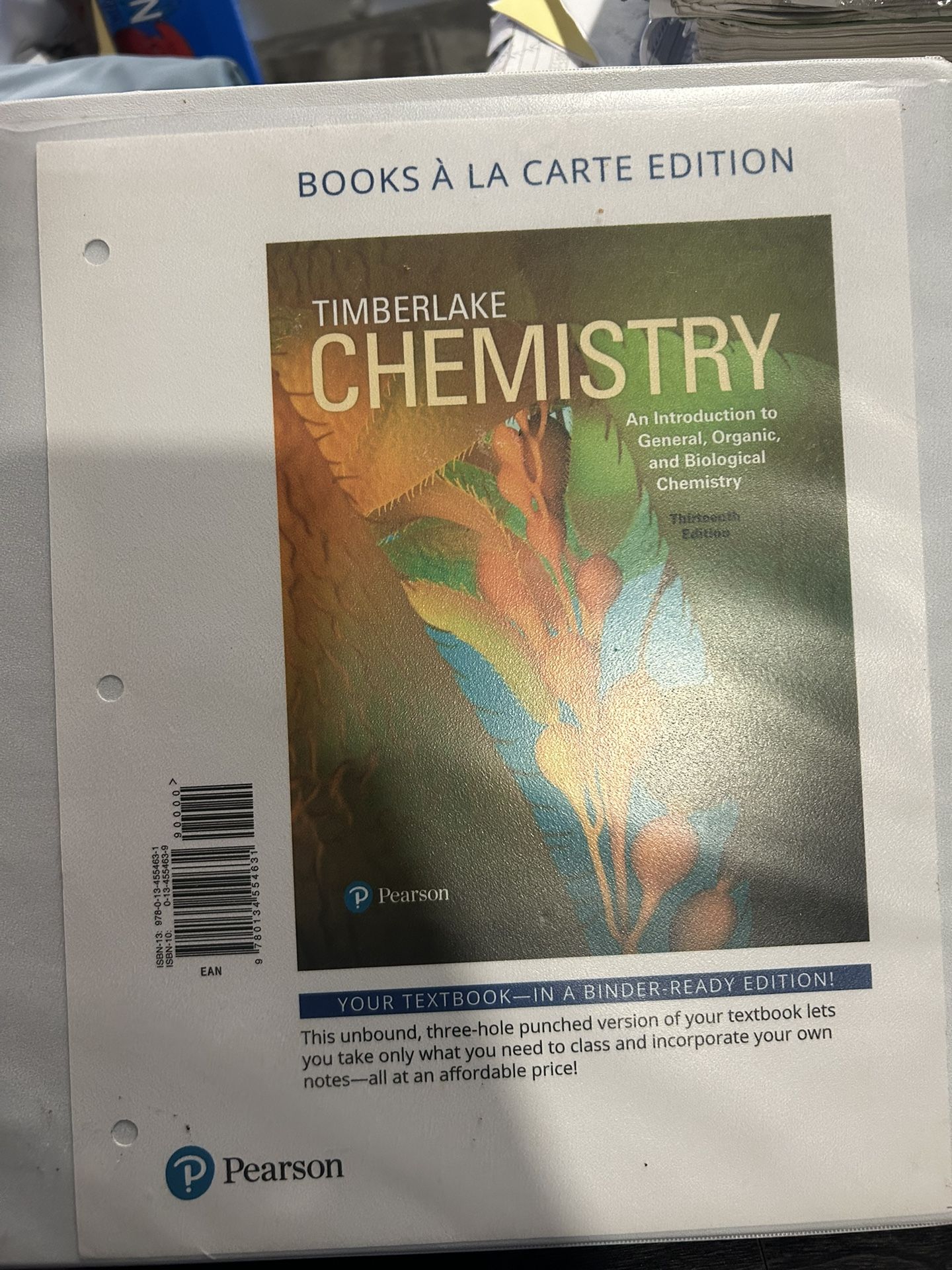 CHEMISTRY: AN INTRODUCTION TO GENERAL, ORGANIC, & BIOLOGICAL CHEMISTRY