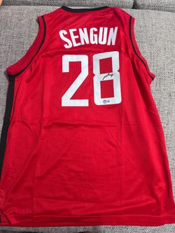 Alperen Sengun Signed Autograph Custom Jersey- Beckett Coa - Houston Rockets