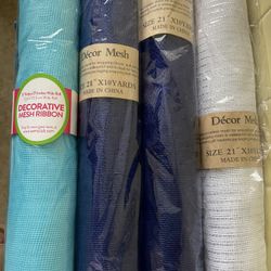 4 New Rolls Decor Mesh