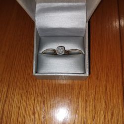 Engagement Ring With Wedding Band Set