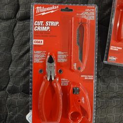 Milwaukee Coax Install Kit 48‑22‑8103 – Cut / Strip / Crimp – New