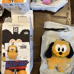 Pop Mart Disney Mickey Family Together Series Pluto Plush Keychain