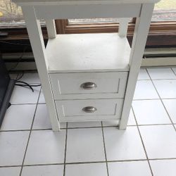 Table Or Nightstand With 2 Drawers.  