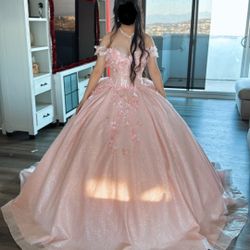 Blush pink quinceañera dress 