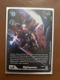 Digimon Card Game Alphamon Alternate Art