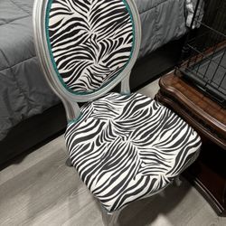 zebra print chair