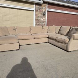 Arhaus Landsbury Sectional Sofa W Chaise- Delivery Available 