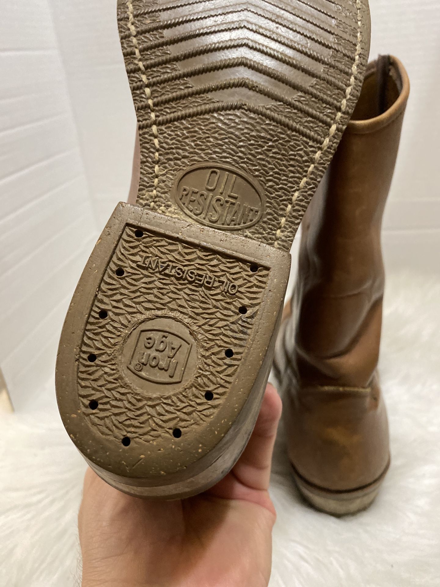 Men’s Iron Age safety shoe cowboy boots size 8 1/2 D vintage Male Iron Age Iron Age WGIA0195 Hauler, Men main image 3
