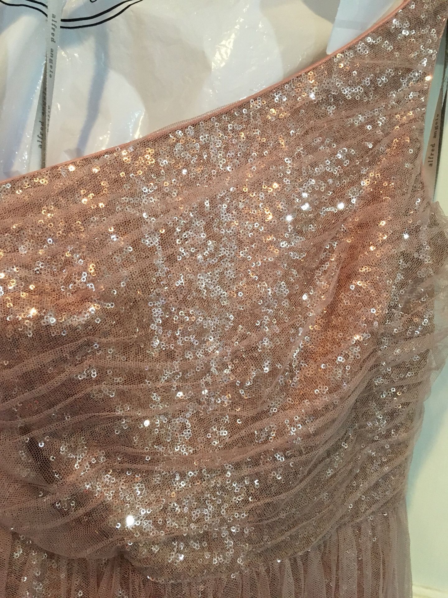 Rose Gold sequin tulle dress (prom dress/bridesmaid dress) Rose Gold sequin tulle dress (prom dress/bridesmaid dress)