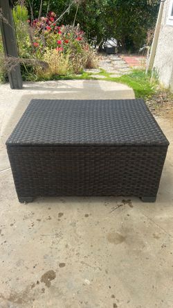 Patio Table With Storage