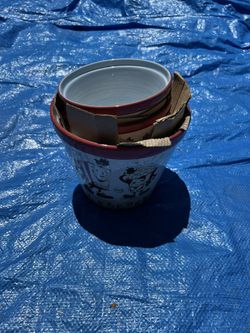 Popcorn Serving Set, Ceramic 