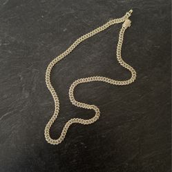 Micro Diamond Cuban Necklace 6mm In Yellow Gold