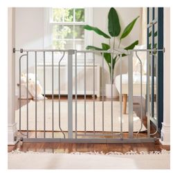 29"-49" Extra Wide Safety Gate, Platinum