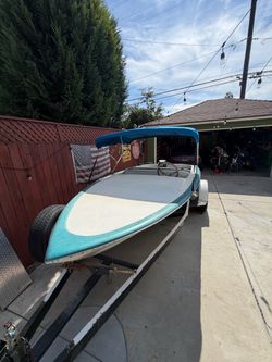 1965 Roger’s Weiman small block Chevy 16 foot jet boat