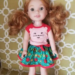 American Girl Wellie Wishers Willa Doll $30