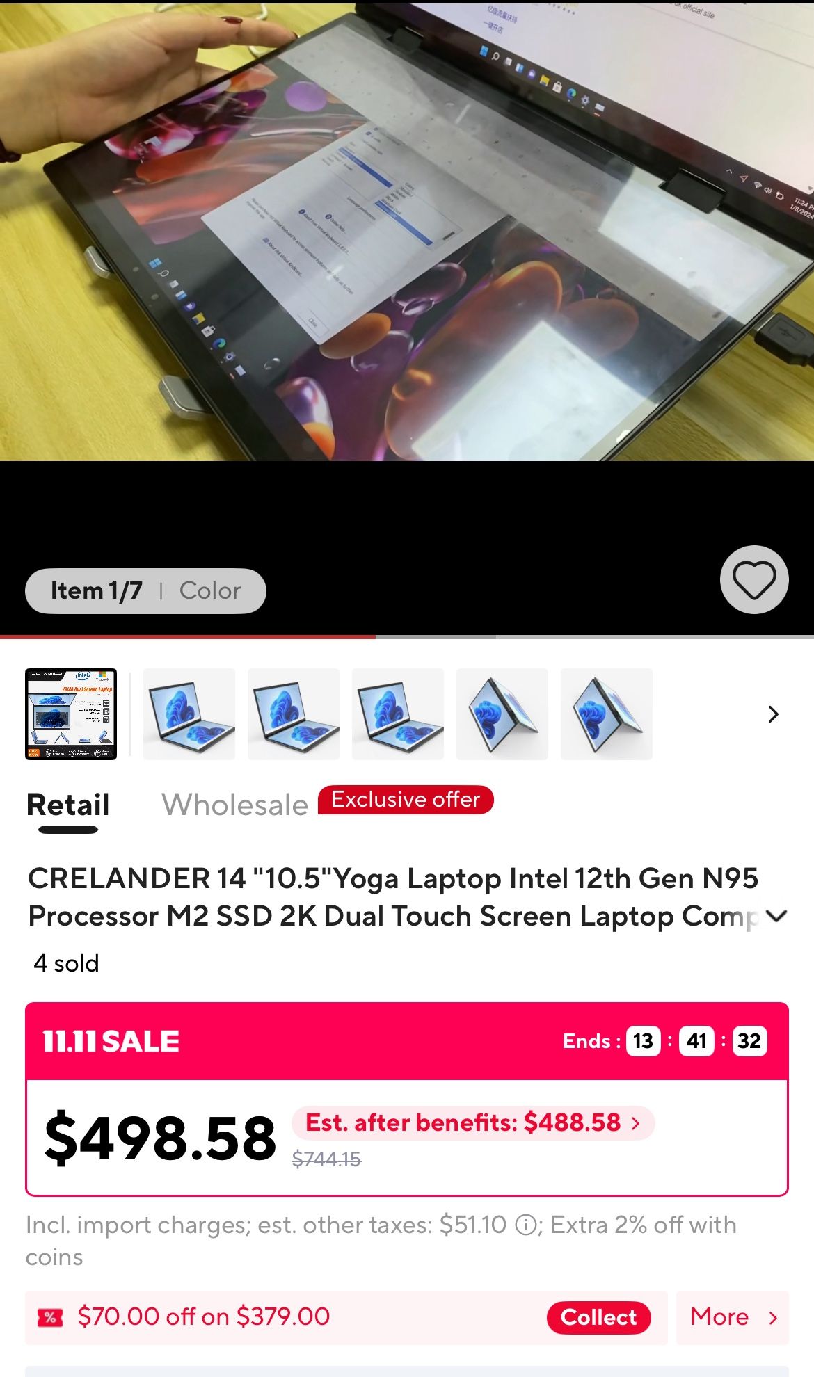 10.5” Dual Screen Yoga Book