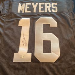 Autographed Jakobi Meyers Jersey Raiders