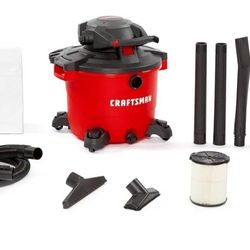 Craftsman CMXEVBE17607 16 Gallon 6.5 Peak HP Wet/Dry Shop Vac with Detachable Leaf Blower
