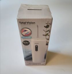 Total Vision rechargeable oral irrigator 8.5 Oz capacity water tank