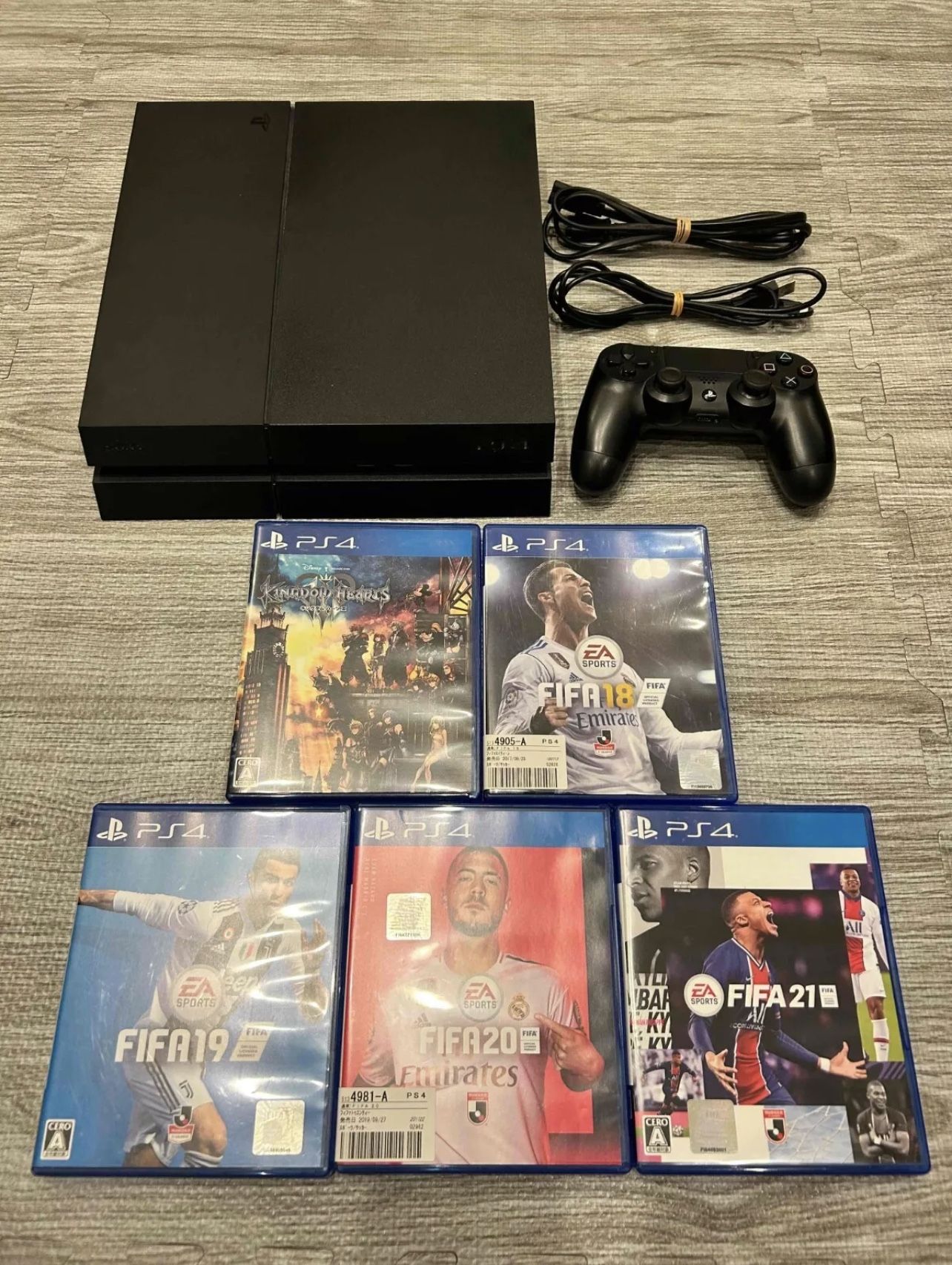 Stunt Ps4 500gb Full Memory System w/ Controller + 5 Games & All Wiring