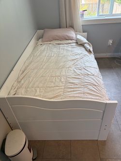 White Twin Bed Frame