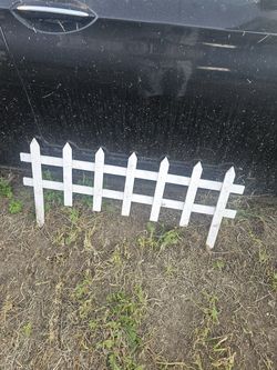 White garden fence