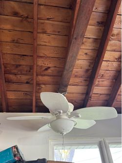 White ceiling fan