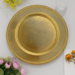 Charger Plates - Gold, Silver, Faux Wood