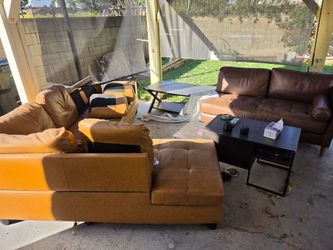 Back yard sofa / desks