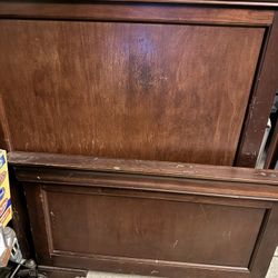 Bed Wood Frame Wood Twin