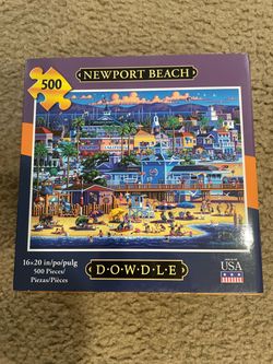 Dowdle Newport Beach 500-Piece Puzzle – California Beach Scene