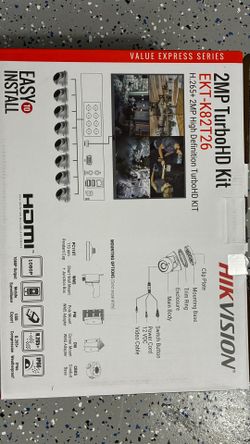 Hikvision EKI-K82T26 8-Channel 8MP with 2TB HDD & 6 4MP Night Vision Turret Cameras Kit