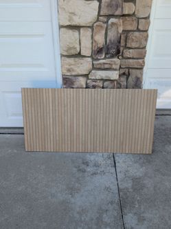 24-in x 48-in Porcelain Ribbed Wood Look Tile - 6pcs