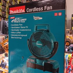 Makita XGT 40V Max Li-Ion Cordless Fan. Tool-Only 