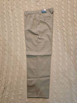 Boys' khaki school trousers, size 12 H.