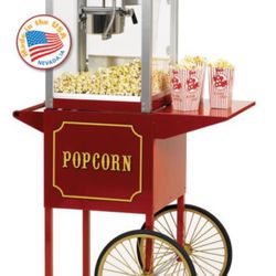 Paragon TP-4 oz Theater Style Popcorn Machine and Matching Cart Combo