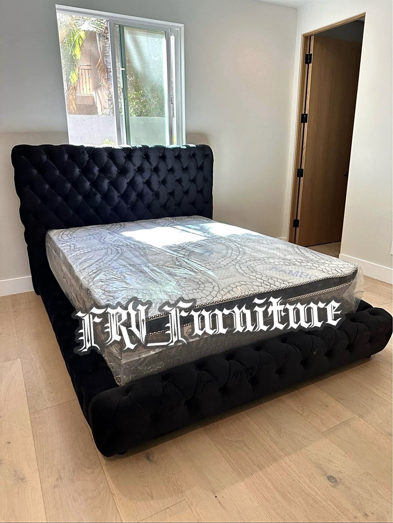 New Queen Bed Frame With Mattress 