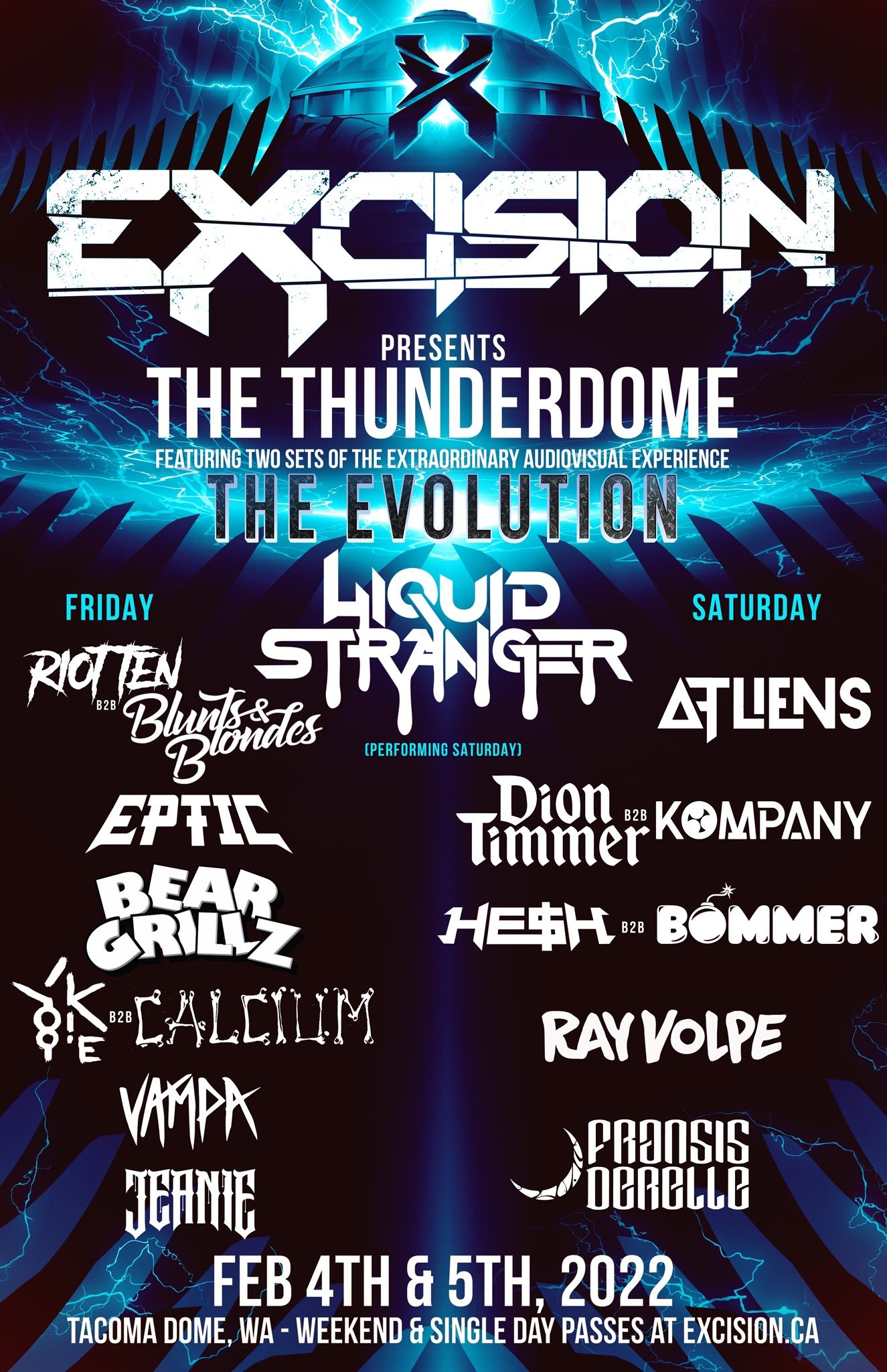 Thunderdome Excision Ticket FRIDAY