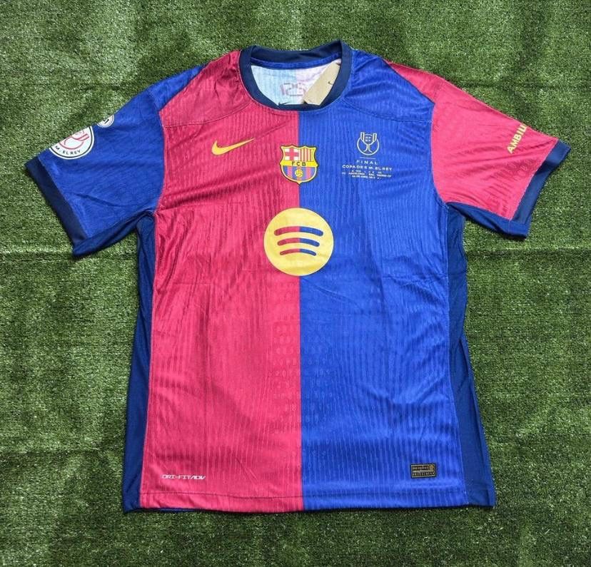 Fc Barcelona 24/25 Copa Del Rey Final Pedri #8 Home Jersey Player Edition 2XL